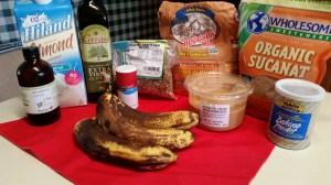 ingredients-banana-bread vegan recipe